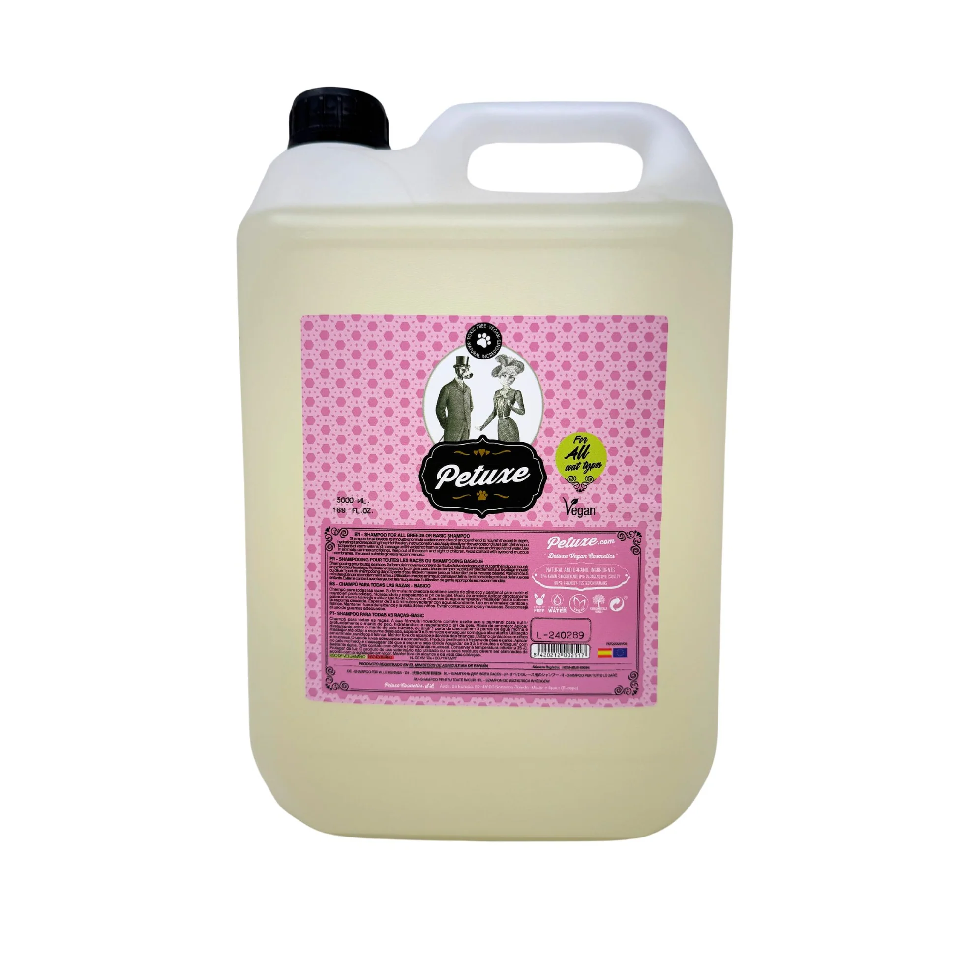 PETUXE - CHAMPÚ PARA TODAS LAS RAZAS - 5L