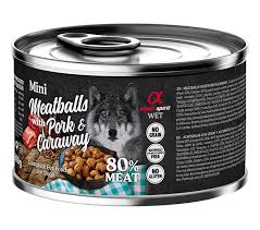 ALBÓNDIGAS DE CERDO Y ALCARAVEA PARA PERROS - 200 G