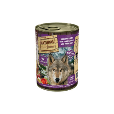 PATO Y CONEJO CON TOMATE, MANZANA Y SEMILLAS DE HINOJO 400G